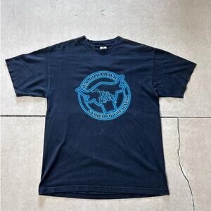 90s Vintage The Rock WWE Wrestling Black T Shirt Size L